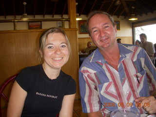 Iryna and Ken Calman at Todd's restaurant