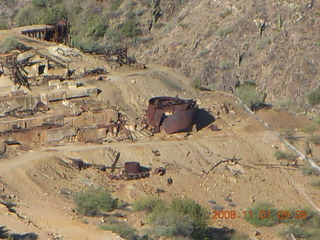 Bagdad run - old mine building from above
