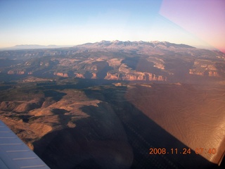 88 6pq. aerial - Colorado canyon at sunrise
