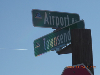 17 6pq. Airport Road sign for Montrose Airport (MTJ)