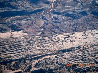 aerial - Colorado canyon