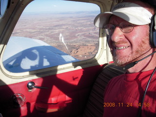 aerial - Adam flying N4372J over Lake Powell