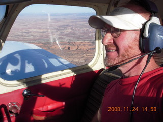 aerial - Adam flying N4372J over Lake Powell