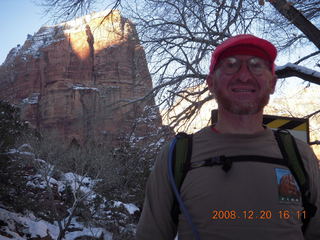 968 6ql. Zion National Park - Angels Landing hike - Adam, Angels Landing live and on t-shirt