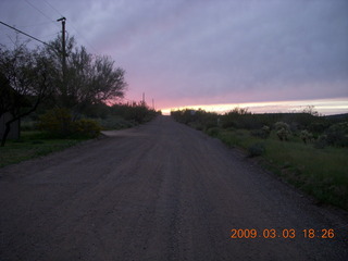 Cave Creek mine hike - sunset