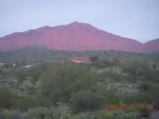 aerial clouds north of Phoenix - sunset