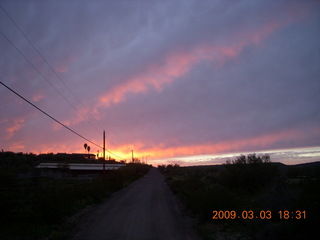 Tuesday hike - sunset afterward