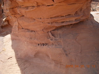 Arches National Park - Devil's Garden hike - two fellows atop Double-O Arch