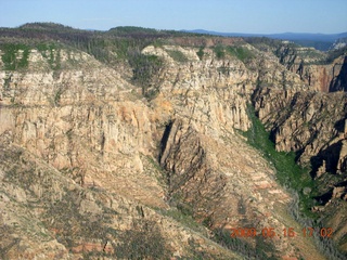 aerial - north of Sedona near sunset
