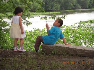 Pennypack Park by the Delaware River - Cecelia and Gaby