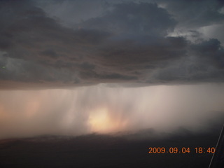 aerial - north of Sedona near sunset