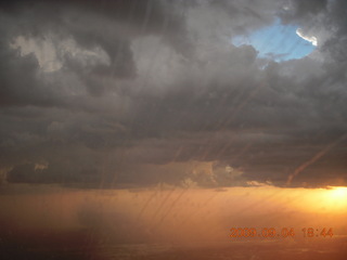 China eclipse - aerial sunrise/sunset
