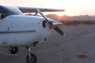 Blythe (BLH) fly-in - sunset and C172 N20519