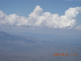 clouds over the mountains