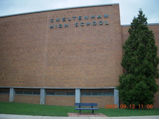 aerial - Philadelphia skyline at cloudy dawn