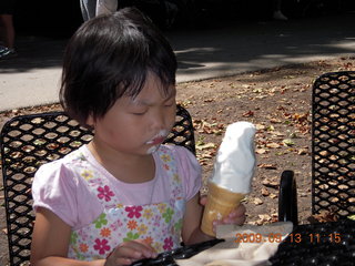 Philadelphia Zoo - Cecelia and ice cream cone