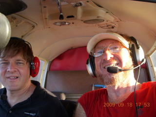 Mike and Adam flying in N4372J