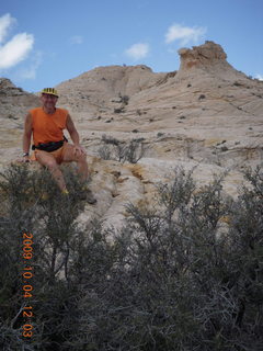 Escalante to Kodachrome - Adam on slickrock