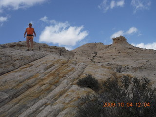 Escalante to Kodachrome - Adam on slickrock