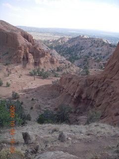 Escalante to Kodachrome - Panorama trail - Cool Cave area - Adam climbing