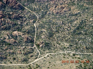 Bagdad run, green after the rain - aerial
