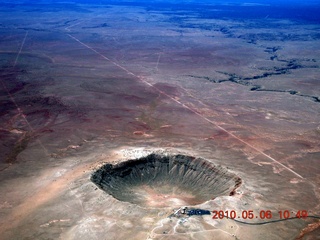 69 776. aerial - meteor crater near Winslow