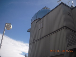 Vatican telescope at Mt. Graham - John and translation of plaque