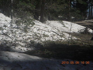 drive down Mt. Graham - snow