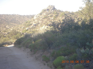 Bagdad run, green after the rain - aerial