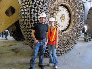 Bagdad Mine tour - Sean and Kristina