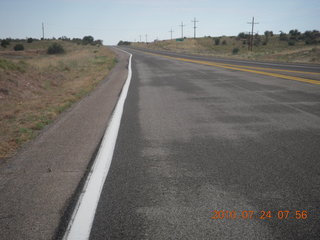 Agua Dolce (L70) run - Route 66 sign