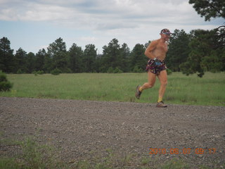 35 7a7. New Mexico back-country trip - Negrito run - Adam running