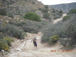 Elizabeth running at Bagdad