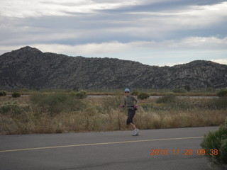 Elizabeth running at Bagdad