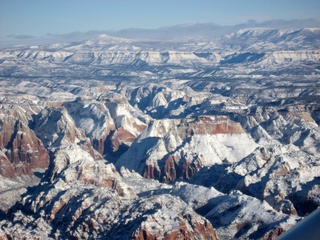 36 7ex. Zion National Park trip - Sheri's pictures - aerial - Zion