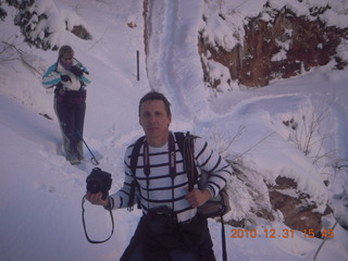68 7ex. Zion National Park trip - Hidden Canyon hike - Sheri and Luiz