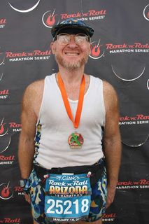 Mercer Island Half Marathon - Adam's cartoon image