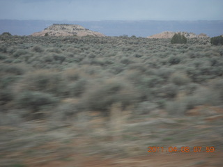 dirt road drive to Anticline Overlook