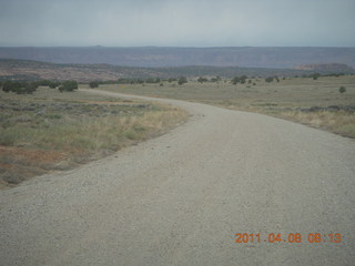 dirt road drive to Anticline Overlook
