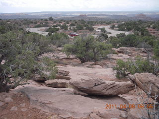 Anticline Overlook - dirt road below