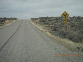 drive back from Needles Overlook