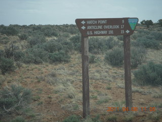 Needles Overlook sign