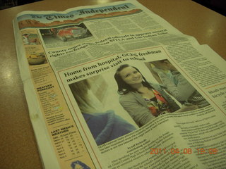 a local newspaper with local news