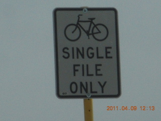 Arches National Park drive - bicyclists