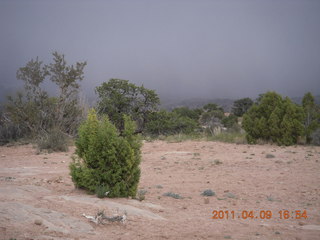 317 7j9. drive back from Dead Horse Point to Moab - hazy view