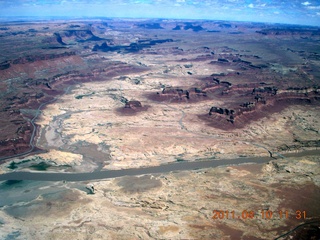 190 7ja. aerial - Hite to Bullfrog Basin - Lake Powell area