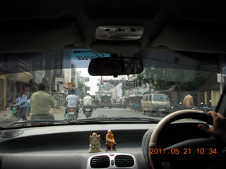 India - Puducherry (Pondicherry) - driving to Auroville