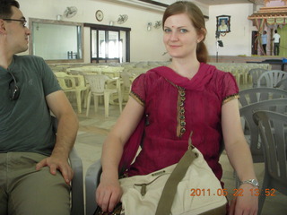 India - wedding location - lunch - Puducherry (Pondicherry) - Randeep's physics professor, his father, and adam