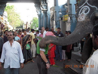 India - afternoon group in Puducherry (Pondicherry)  - Bay of Bengal beach area - Nehru statue
