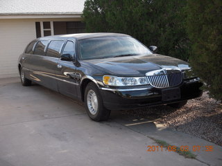 limo on Cameback Road in Scottsdale